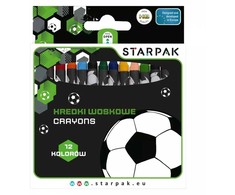 Starpak Vaško pieštukai 12 spalvų "football"