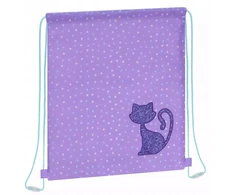 Maišelis sportinei aprangai GLITTER CAT, Starpak, 330x390 mm