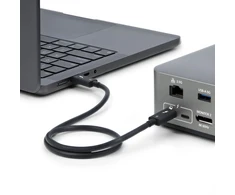 Kabelis USB StarTech Thunderbolt 5 1 m USB-C do USB-C 80-120 Gb/s 240 W PD 8K 60 Hz Baltas (TBLT5MM1M240WWH)
