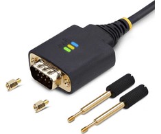 „StarTech 1P1FFC-USB-SERIAL“ lygiagretusis kabelis, juodas 0,3 m A tipo USB DB-9