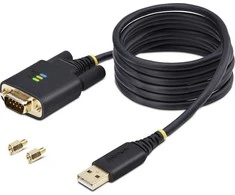 USB laidas Startech 1P6FFC-USB-SERIAL Juoda 2 m