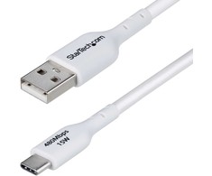 „StarTech“ 3M USB-A į USB-C kabelis, baltas / įkroviklio laidas, USB 2.0 duomenų perdavimas