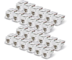StarTech CAT6 keystone jack 24-pack (C6KEY110WHE24PK)
