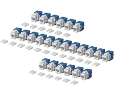 StarTech CAT6 keystone jack 24-pack (C6KEYTL180WH24PK)