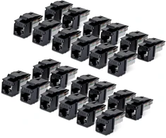 StarTech CAT6 keystone lizdas, 24 vienetų rinkinys (C6KEY110BK24PK)