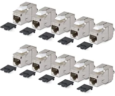 StarTech CAT6A keystone jack 10-PACK (C6AKEYTLSTP18010PK)