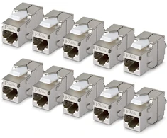 StarTech CAT6A keystone jack 10-PACK (C6AKEYTLSTP18010PK)