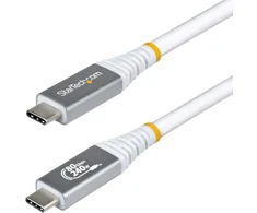 Kabelis USB StarTech USB4 USB-C 50 cm 80 Gb/s Thunderbolt 4 DP 2.1 240W Baltas (CC50CM80GUSB4CABLEW)