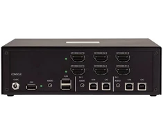 StarTech .COM 2 prievadų dviejų monitorių saugus KVM perjungiklis HDMI-DP 4K 60Hz NIAP 4.0 sertifikuotas stalinis KVM perjungiklis 2 kompiuteriams 2 monitoriams (CK4-HP202C)
