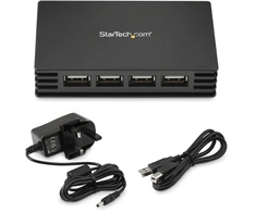 StarTech .Com 4 Port USB 2.0 Hub - Hub - 4 jungtys - Hi-Speed USB - Hub - 4 x USB 2.0 - Desktop (ST4202USBGB)