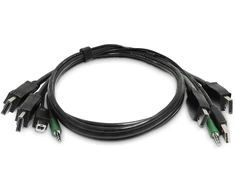 StarTech .Com - Klaviatūros / vaizdo / pelės kabelis (KVM) - suderinamas su TAA - USB Typ A, 3,5 mm audio jungtis, DisplayPort (M) į USB Type B, 3,5 mm audio jungtis, DisplayPort (M) - 1.8 m (SK2DPMMKVM06-TAA)