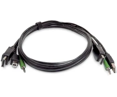 StarTech .Com - Klaviatūros / vaizdo / pelės kabelis (KVM) - suderinamas su TAA - USB Type A, 3,5 mm garso jungtis, DisplayPort (M) į USB Type B, 3,5 mm garso jungtis, DisplayPort (M) - 91 cm (SKDP2DPMMKVM03-TAA)