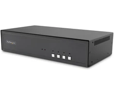 StarTech .Com perjungiklis - KVM-Switch - saugus - 4 x KVM prievadas (-ai) - 1 vietinis naudotojas - Darbalaukis - suderinamas su TAA (CK4-HP204C)