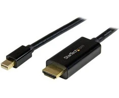 Kabelis DisplayPort į HDMI Startech MDP2HDMM1MB 4K Ultra HD Juodas 1 m