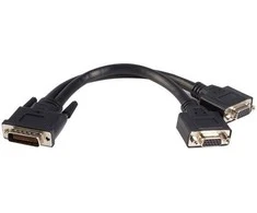 Kabelis StarTech DMS- 59 - D-Sub (VGA) x2 0.2m juoda (DMSVGAVGA1)
