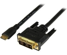 Kabelis StarTech HDMI mini - DVI- D 2m juoda (HDCDVIMM2M)