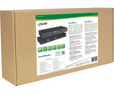 „StarTech InLine“ KVM komutatorius – 2 krypčių – HDMI – 4K60Hz – dviem monitoriams