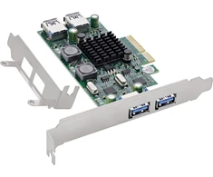 StarTech InLine® USB 3.2 Gen.1 PCIE sąsajos valdiklio kortelė, 4 prievadų, vidinė/išorinė