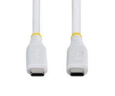 StarTech - Kabelis USB - USB-C (M) do USB-C (M) - USB4 / Thunderbolt / DisplayPort 2.1 - 5 A - 50 cm - pasywny, do 40 Gbps szybkość transmisji danych, USB Power Delivery (240W), 8K60Hz obsługa, 4K240Hz obsługa, obsługa dla Power Deliver (CC50CM40GUSB4TPW)