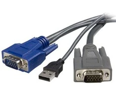 StarTech KVM Kabeliai, 1,8m, pilkos (VUSBVGA6)