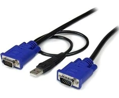 StarTech Kable KVM, 3m, Juodas (SVECONUS10)