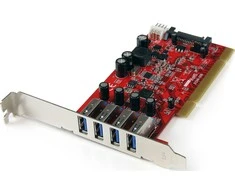 PCI kortelė Startech PCIUSB3S4