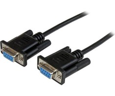 StarTech 2M Juodas DB9 NULL MODEM CABLE/SERIAL NULL MODEM CABLE Juodas
