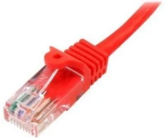 „StarTech“ RJ-45/RJ-45, kat. 5e, U/UTP, 10m, raudonas (45PAT10MRD)