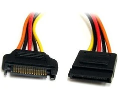 StarTech SATA 15 kontaktų – SATA 15 kontaktų, 0,3 m, daugiaspalvis (SATAPOWEXT12)