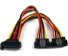 StarTech SATA 15 kontaktų – SATA 15 kontaktų x2, 0,15 m, daugiaspalvis (PYO2LSATA)