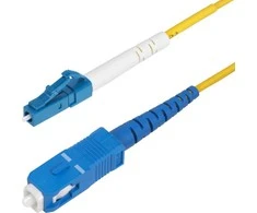 StarTech SPSMLCSC-OS2-2M InfiniBand / šviesolaidinis kabelis LC SC geltonas