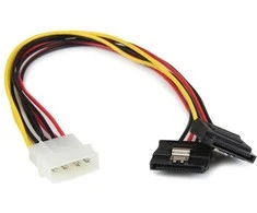 "StarTech Molex" - SATA x2, 0,3 m, daugiaspalvis (PYO2LP4LSATA)