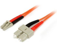 StarTech LC-SC šviesolaidinis laidas, daugiamodis, 50 / 125, dvipusis, 2m (50FIBLCSC2)