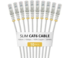 StarTech Tinklo kabelis pilkas 1 m Cat6 U/UTP (UTP) (N6PAT100CMGRS10PK)