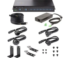 StarTech StarTech S5G16AINDS-USB-A-HUB šakotuvai ir koncentratoriai 2 x USB 3.2 Gen 1 (3.1 Gen 1) Type-B 5000 Mbit/s Juoda