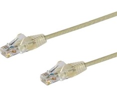 StarTech STARTECH.COM 1.5m Cat6-Kabelis - Schlankes Cat6-Patchkabel - GraU - Snagless- RJ45 - Steckverbing - LSZH - 28 AWG Kupferdraht