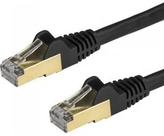 StarTech STARTECH.COM 1.5m CAT6A- Kabelis - Juodas - RJ45 -Ethernet Kabelis - snagless - Kupfer - LAN - STP - 10Gb - 6ASPAT150CMBK