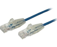 StarTech STARTECH.COM 2.5m Cat6-Kabelis - Schlankes Cat6-Patchkabel - Blau - Snagless- RJ45-Steckverbing - LSZH - 28 AWG Kupferdraht