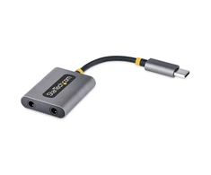StarTech USB Type-C dvigubas ausinių adapteris su mikrofono įvestimi