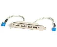 „StarTech“ galinis skydelis 4x USB 2.0 (USBPLATE4)