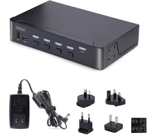 Jungiklis StarTech D86A2-4-PORT-8K-KVM