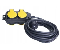 Statybinis prailgintuvas 4 lizdai 10m 3x1.5 PB/0202-3-10M IP44 3x1.5 Rum-Lux JUODA