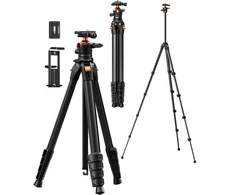 Trikojis Kf Fotografavimo ir vaizdo įrašymo trikojis 187 cm 10 kg Arca-swiss 3d K&amp;f galvutė telefonui, planšetiniam kompiuteriui, kamerai / Kf09.171