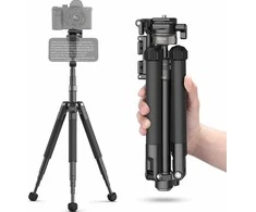Profesionalus trikojis + vienkojis 145 cm vaizdo tinklaraščiui + laikrodis telefonui / Ulanzi Mt-63
