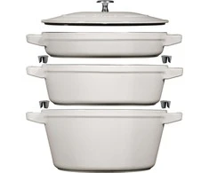 STAUB 3 ketaus indų rinkinys su Staub dangčiu