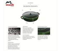 Zwilling Gili keptuvė su dangčiu STAUB 28 cm 40511-476-0