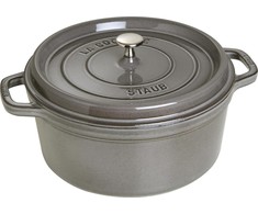 Apvalus ketus puodas Zwilling STAUB 6,7 L, 28 cm, pilkos spalvos