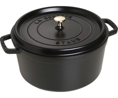 Apvalus ketus puodas Zwilling STAUB 8,35 l, 30 cm, juodos spalvos