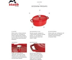ZWILLING STAUB LA COCOTTE 4,2 L Ovalus Ketus Kepimo indas orkaitei