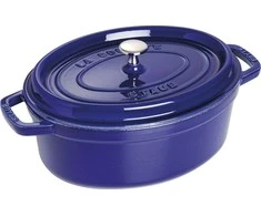 Staub Oval Cocotte, 29cm ketaus, tamsiai mėlyna